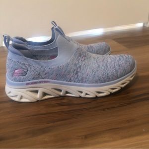 Skechers Glide-Step blue and pink Athletic Shoes